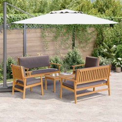 Ensemble de canapé de jardin 5 pcs Marron Bois d'Acacia Massif 517500517500