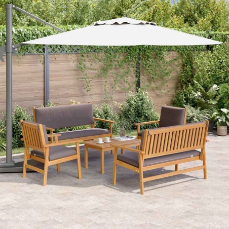 Ensemble de canapé de jardin 5 pcs Marron Bois d'Acacia Massif 517500517500