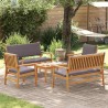 Ensemble de canapé de jardin 5 pcs Marron Bois d'Acacia Massif 517500517500
