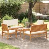 Ensemble de canapé de jardin 5 pcs Marron Bois d'Acacia Massif 517501517501