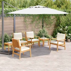 Ensemble de canapé de jardin 6 pcs Marron Bois d'Acacia Massif 517502517502