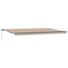 Auvent Rétractable Beige 600 × 300 cm Polyester et Acier 517504517504
