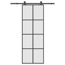 Porte coulissante avec kit de quincaillerie 76x205 cm Verre ESG 517513517513