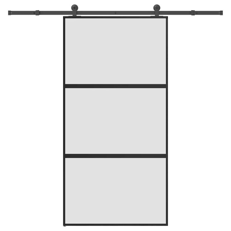 Porte coulissante kit de quincaillerie trempé verre aluminium 517520517520