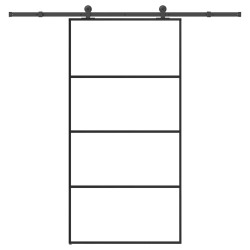 Porte coulissante et kit de quincaillerie 102,5x205cm Verre ESG 517528517528