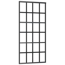 Porte coulissante avec kit de quincaillerie 90x205 cm Verre ESG 517537517537