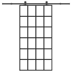 Porte coulissante et quincaillerie ESG verre et aluminium 517538517538