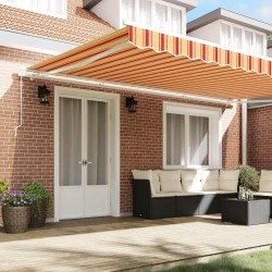 Auvent Rétractable Jaune et Orange 500 × 350 cm 517541517541