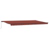 Auvent Rétractable orange et marron 600 × 300 cm 517570517570
