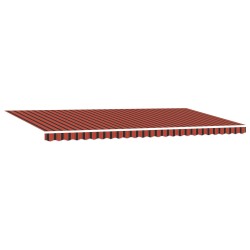 Auvent Rétractable orange et marron 600 × 300 cm 517570517570