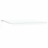 Auvent Rétractable Blanc 500 × 350 cm Polyester et Aluminium 517572517572