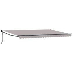 Auvent Gris clair 500 x 300 x 165 cm Polyester et métal 517577517577