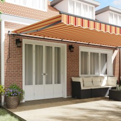 Auvent Rétractable Jaune et Orange 600 × 300 cm 517580517580