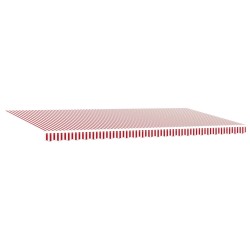 Auvent Rétractable Rouge et Blanc 600 × 300 cm 517581517581