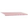 Auvent Rétractable Rouge et Blanc 600 × 300 cm 517581517581