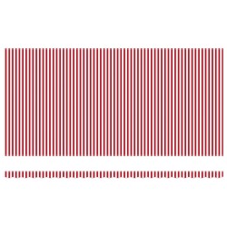 Auvent Rétractable Rouge et Blanc 600 × 300 cm 517581517581