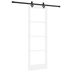 Porte coulissante ORKDAL Blanc et Noir 73,5 x 211 cm 517582517582