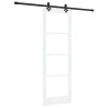 Porte coulissante ORKDAL Blanc et Noir 73,5 x 211 cm 517590517590