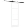 Porte coulissante ORKDAL Blanc et Noir 73,5 x 211 cm 517590517590