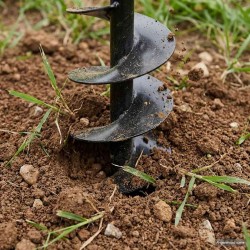 Bêche et tarière manuelle 200 mm avec Rallonge 13 m acier 517608517608