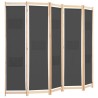 Cloison de séparation 5 panneaux Gris 200 x 170 x 4 cm Tissu 517609517609