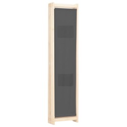 Cloison de séparation 5 panneaux Gris 200 x 170 x 4 cm Tissu 517609517609