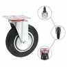 24 pcs Roulettes pivotantes 200 mm 517613517613