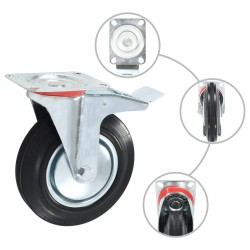 32 pcs Roulettes pivotantes 200 mm 517617517617