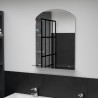 Miroir mural avec étagère 50x70 cm Verre trempé 517622517622