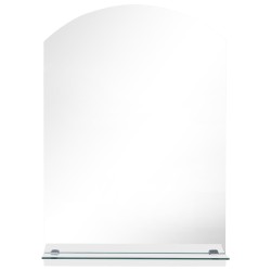 Miroir mural avec étagère 50x70 cm Verre trempé 517622517622