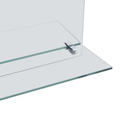 Miroir mural avec étagère 50x70 cm Verre trempé 517622517622