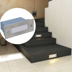 Lampes LED encastrée d'escalier 6 pcs 44x111x56 mm 517628517628