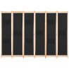 Cloison de séparation 6 panneaux Noir 240 x 170 x 4 cm Tissu 517632517632