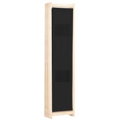 Cloison de séparation 6 panneaux Noir 240 x 170 x 4 cm Tissu 517632517632