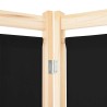 Cloison de séparation 6 panneaux Noir 240 x 170 x 4 cm Tissu 517632517632