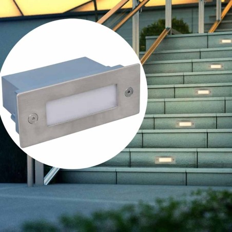 Lampes LED encastrée d'escalier 12 pcs 44x111x56 mm 517636517636
