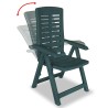 Ensemble à manger d'extérieur 5 pcs Plastique Vert 517646517646