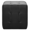 Poufs 2 pcs Noir 30 x 30 x 30 cm Similicuir 517651517651