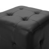 Poufs 2 pcs Noir 30 x 30 x 30 cm Similicuir 517651517651