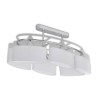 Plafonnier avec abat-jours en verre ellipsoïde 2 pcs E14  517660517660