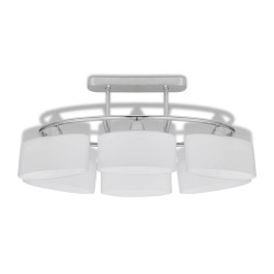 Plafonnier avec abat-jours en verre ellipsoïde 2 pcs E14  517660517660
