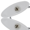 Plafonnier avec abat-jours en verre ellipsoïde 2 pcs E14  517660517660