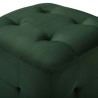 2 pcs Poufs Vert 30 x 30 x 30 cm Tissu velours 517667517667