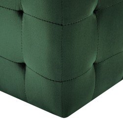2 pcs Poufs Vert 30 x 30 x 30 cm Tissu velours 517667517667