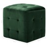 2 pcs Poufs Vert 30 x 30 x 30 cm Tissu velours 517667517667