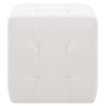 Poufs 2 pcs Blanc 30 x 30 x 30 cm Similicuir 517668517668