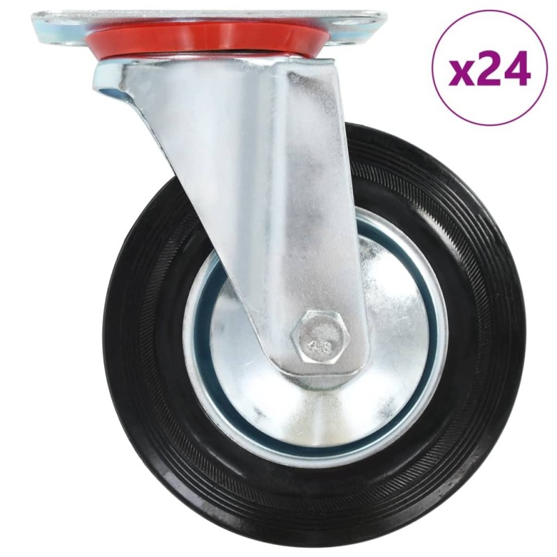 24 pcs Roulettes pivotantes 160 mm 517678517678