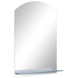Miroir mural avec étagère 40x60 cm Verre trempé 517701517701