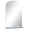 Miroir mural avec étagère 40x60 cm Verre trempé 517701517701