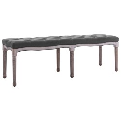 Banc Lin Bois solide 150x40x48 cm Gris foncé 517702517702